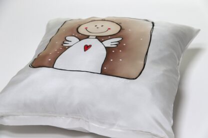 Maľovaná hodvábna obliečka ANJEL - Image 3