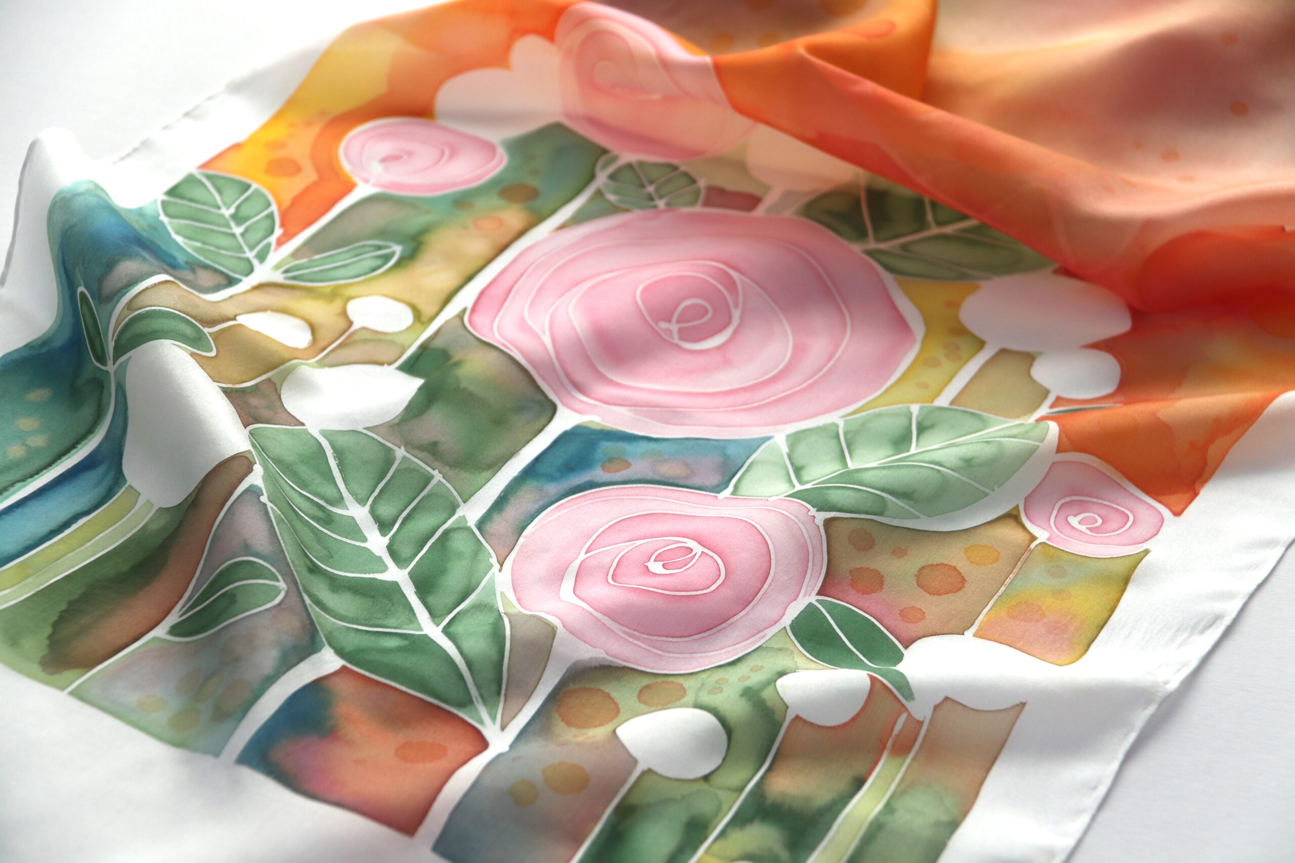 hodvábny šál Nežná 26.